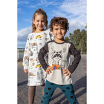 NAADA Raccoon Print Long-Sleeve T-Shirt