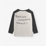 NAADA Raccoon Print Long-Sleeve T-Shirt