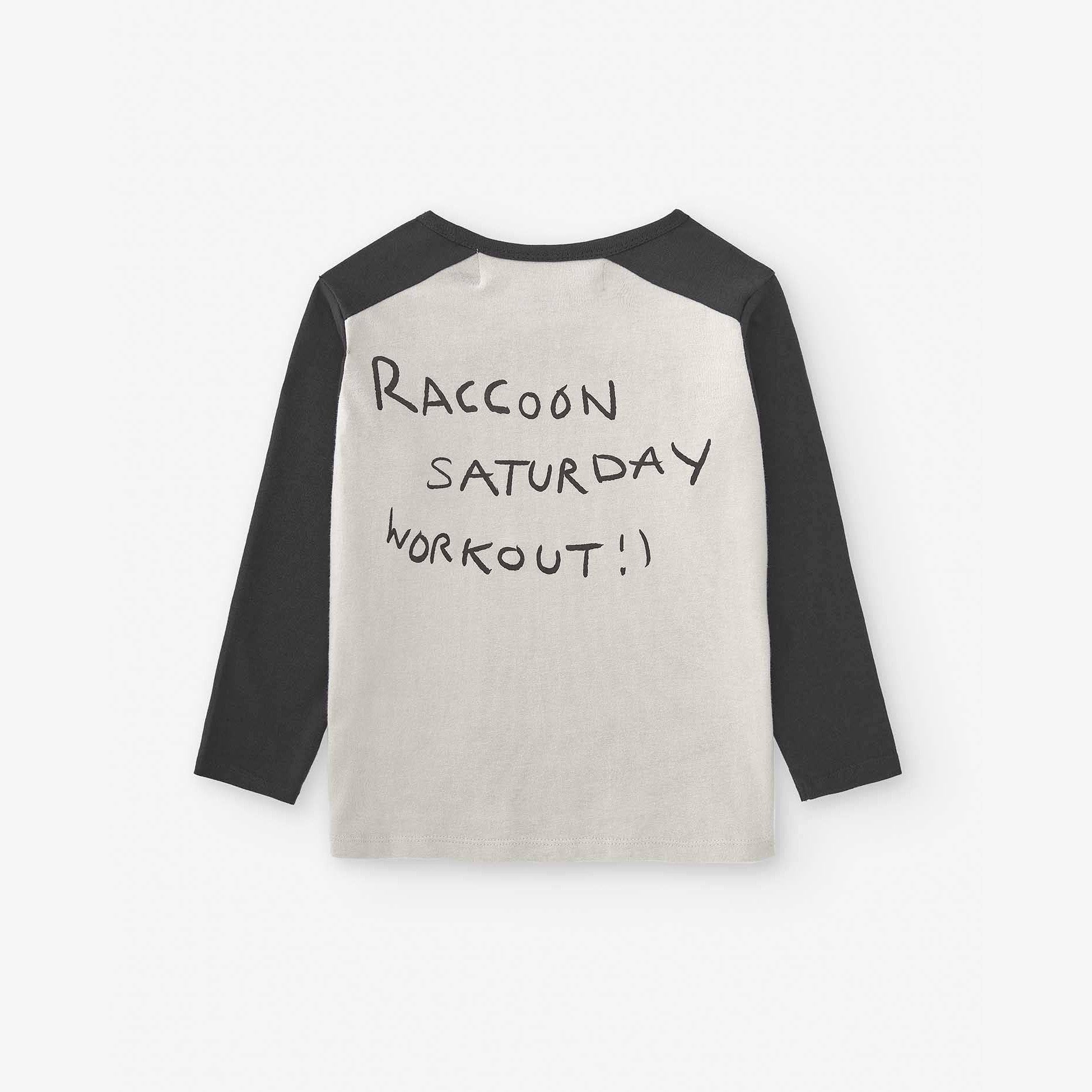 NAADA Raccoon Print Long-Sleeve T-Shirt