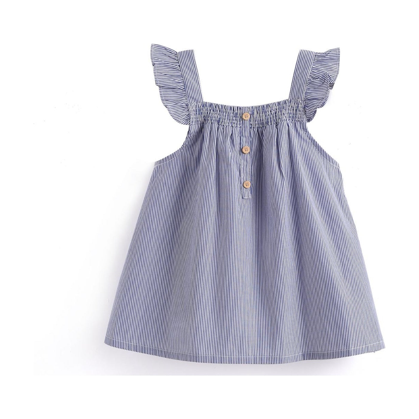 Aimama Striped Ruffle Tank Top