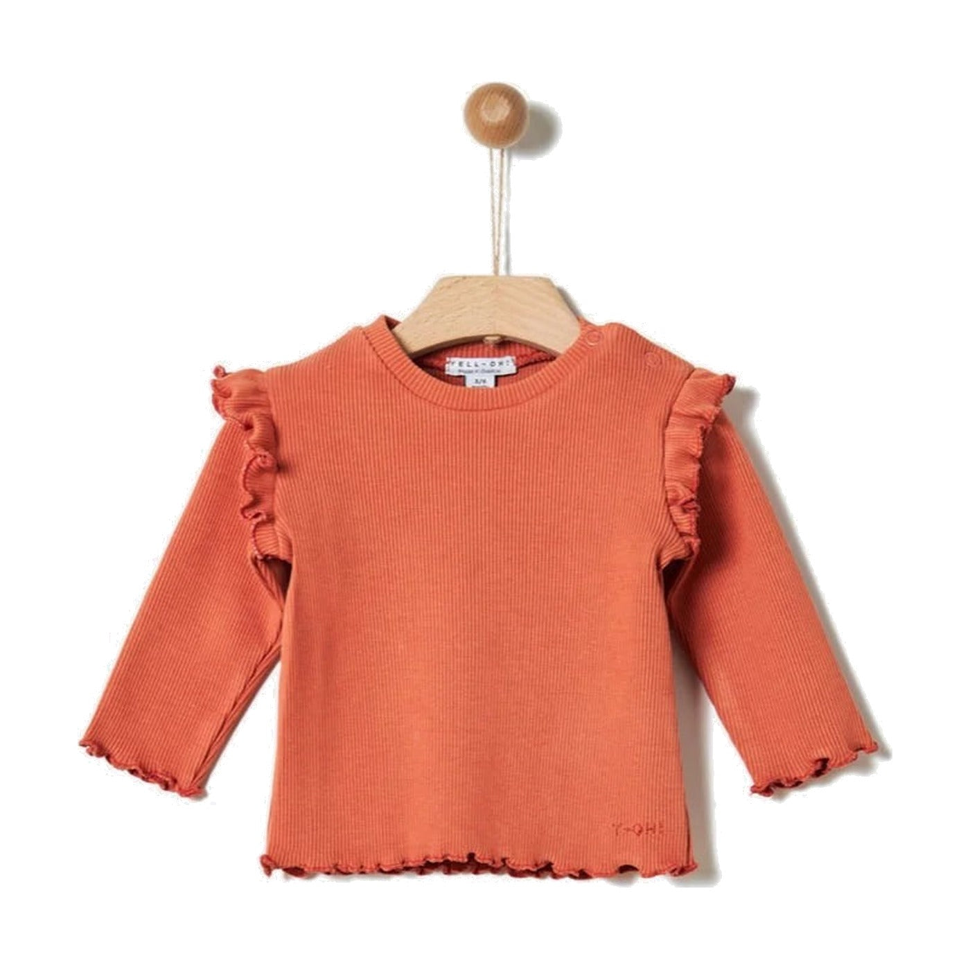 Yell-oh Ribbed Frilled Long Sleeve & Leggings Set