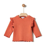 Yell-oh Ribbed Frilled Long Sleeve & Leggings Set