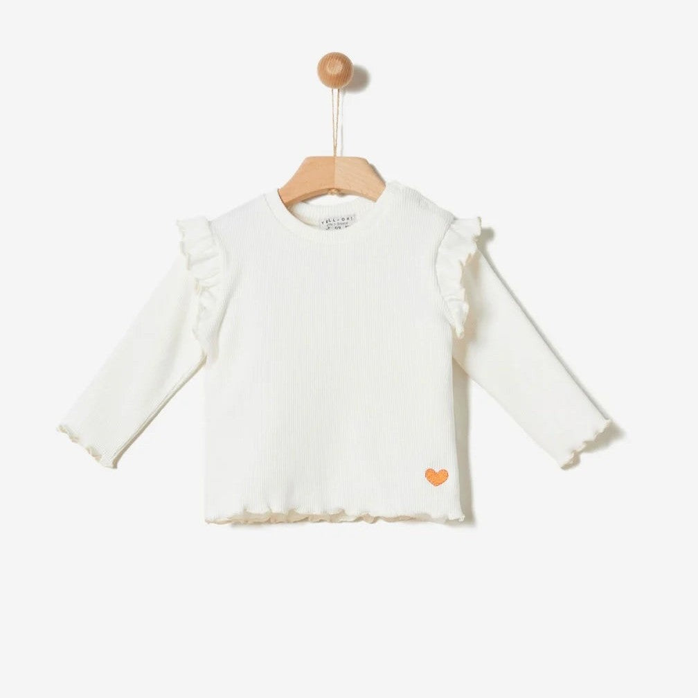 Yell-oh Ribbed Frilled Long Sleeve & Leggings Set
