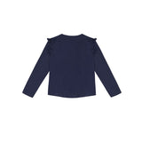 UBS2 Love Hearts Long Sleeve Top Navy