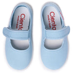 Canvas Yellow Shoes - Light Blue | CIENTA - CapuletKids