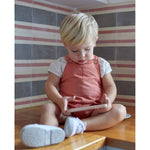 Dadati Coral Baby Dungarees with Front Pocket