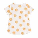 Aimama Orange Polka Dots Tee, back view