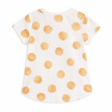 Aimama Orange Polka Dots Tee, back view
