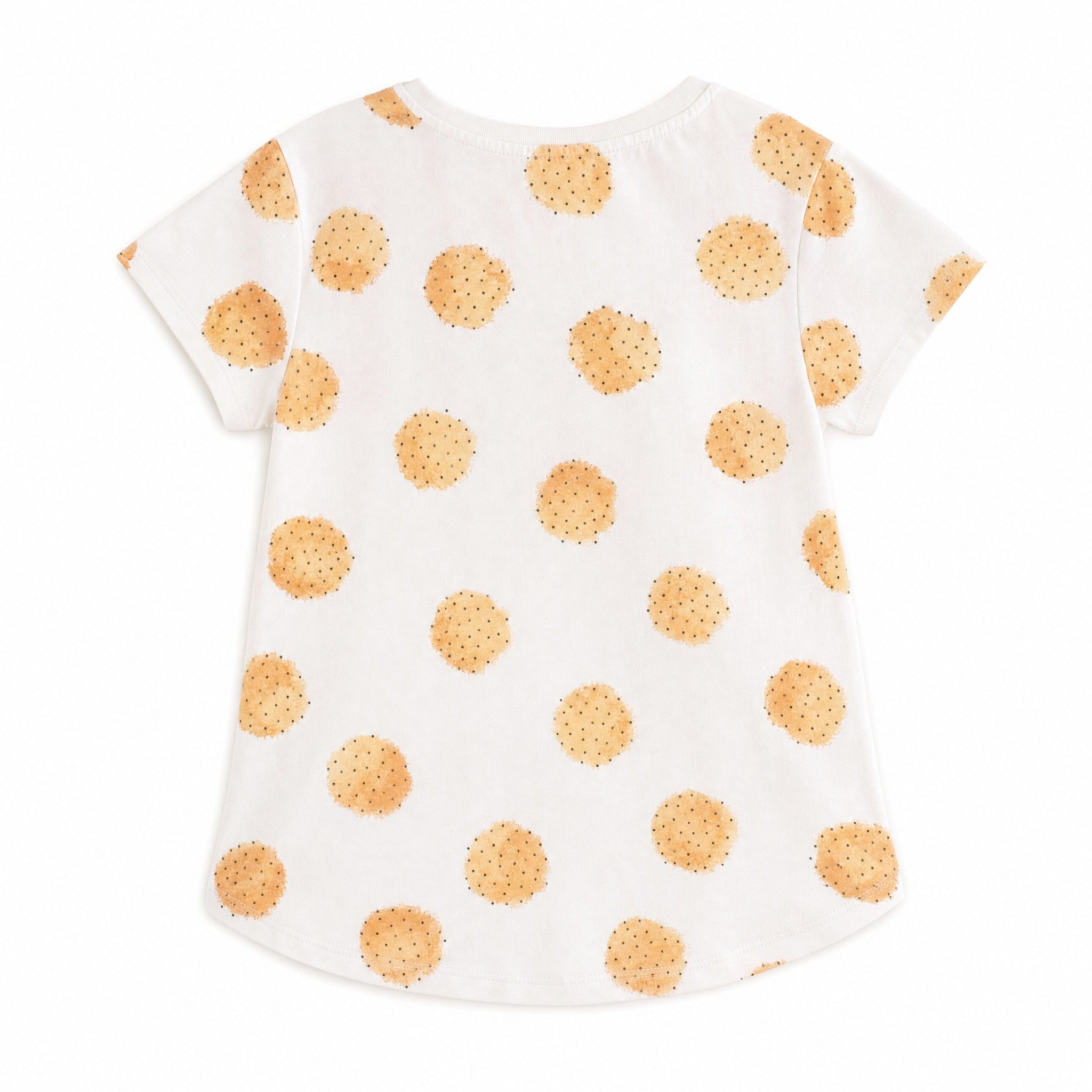 Aimama Orange Polka Dots Tee, back view
