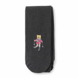 Zubii Footed Tights “Ski Bear”, three quarter view