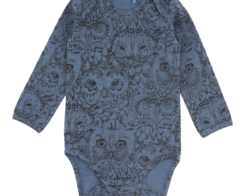 Soft Gallery Owl Romper Bodysuit, 2 colors