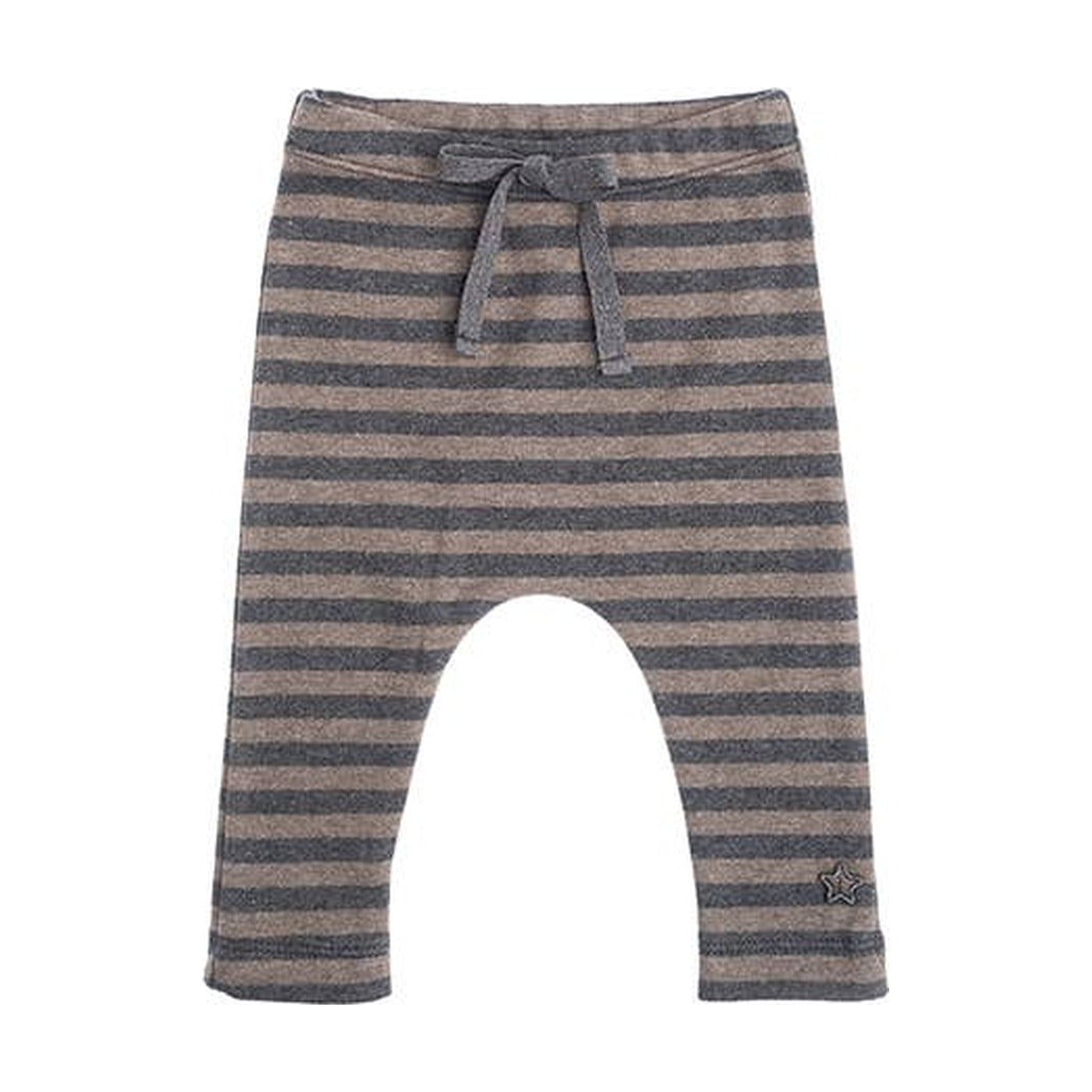 Tocoto Vintage Striped Cotton Leggings W11321: Beige / 6M