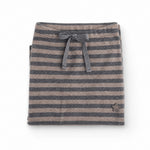 Tocoto Vintage Striped Cotton Baby Leggings, Beige, 6M, three quarter view
