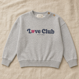 Grey "Love Club" Sweatshirt | TOCOTO VINTAGE (studio render 0)