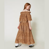 Twinset Tobacco Lace Blouse