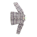 Check Mohair Jacket Ciruela | TOCOTO VINTAGE