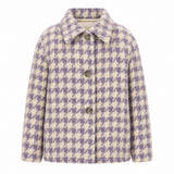 Check Mohair Jacket Ciruela | TOCOTO VINTAGE