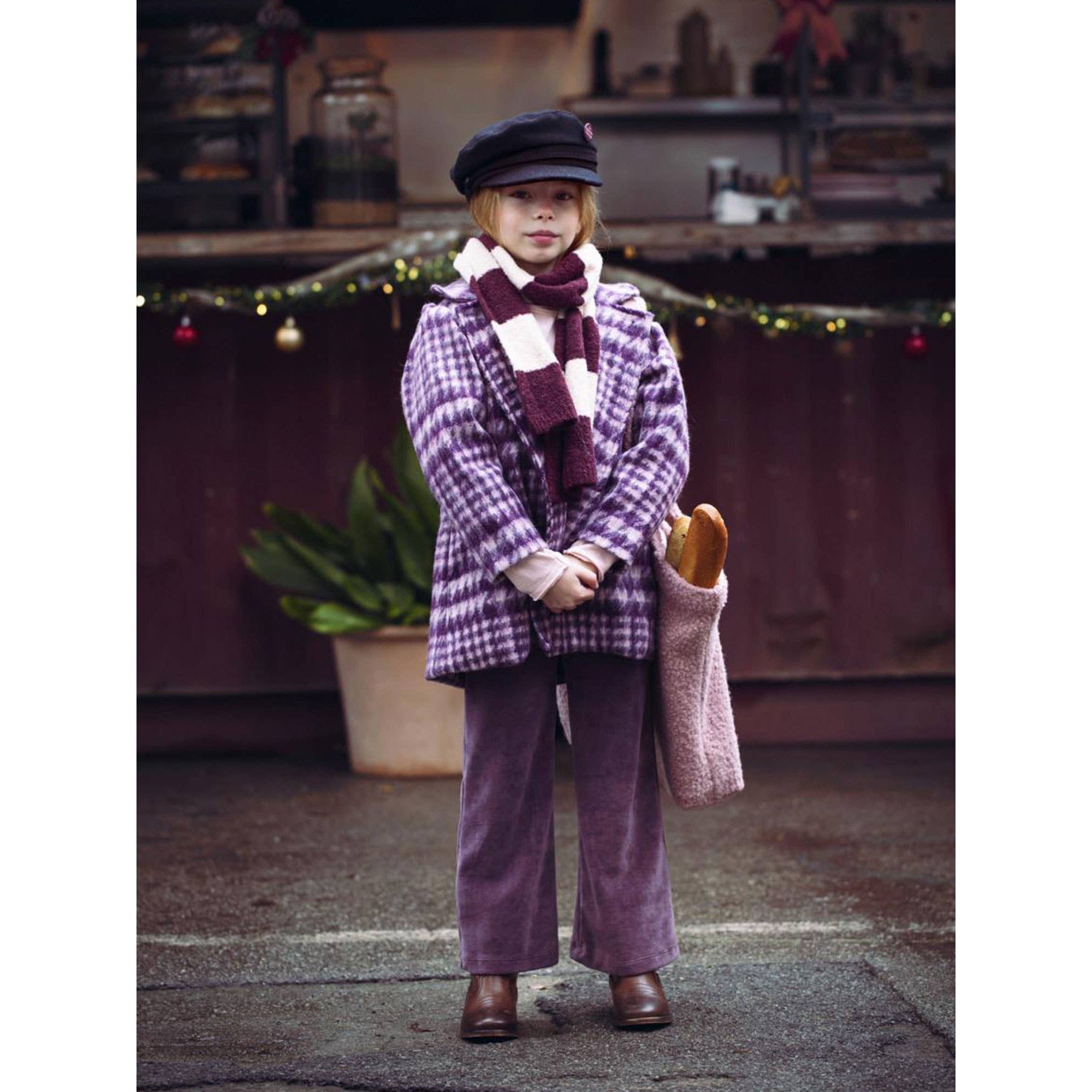 Tocoto Vintage Velvet Flared Pants