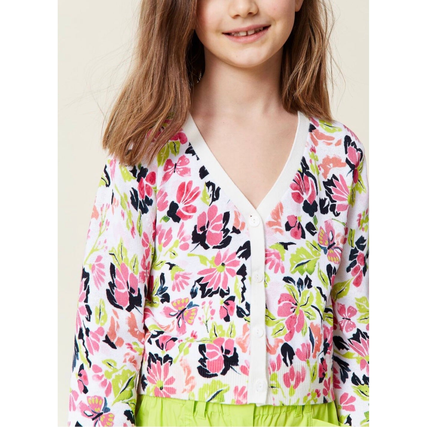Twinset Printed knit cardigan