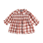 Tocoto Vintage Vichy Check Smocked Dress