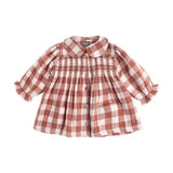 Tocoto Vintage Vichy Check Smocked Dress