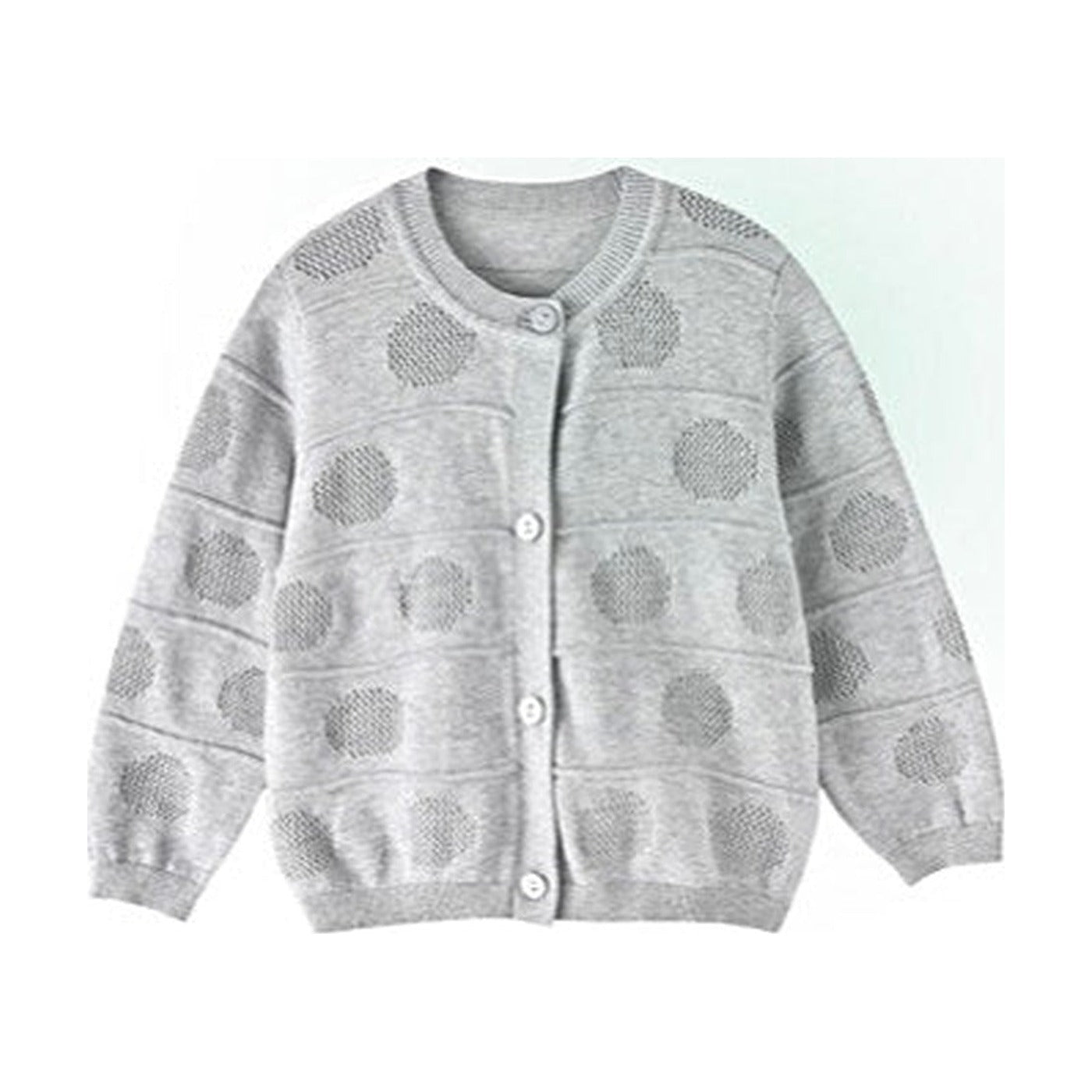Aimama Grey Circle Print Cardigan