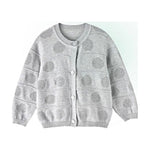 Aimama Grey Circle Print Cardigan