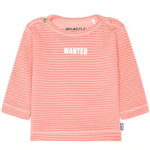 Imps & Elfs Cotton Long Sleeve Stripe T-Shirt "Wanted" for Mini Girls and Mini Boys From Newborn to 1Y