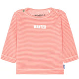 Imps & Elfs Cotton Long Sleeve Stripe T-Shirt "Wanted" for Mini Girls and Mini Boys From Newborn to 1Y