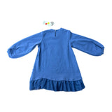 Fleece Dress Tulle Hem Navy | DADATI