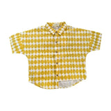 Aimama Yellow Collared Pentagon Tee
