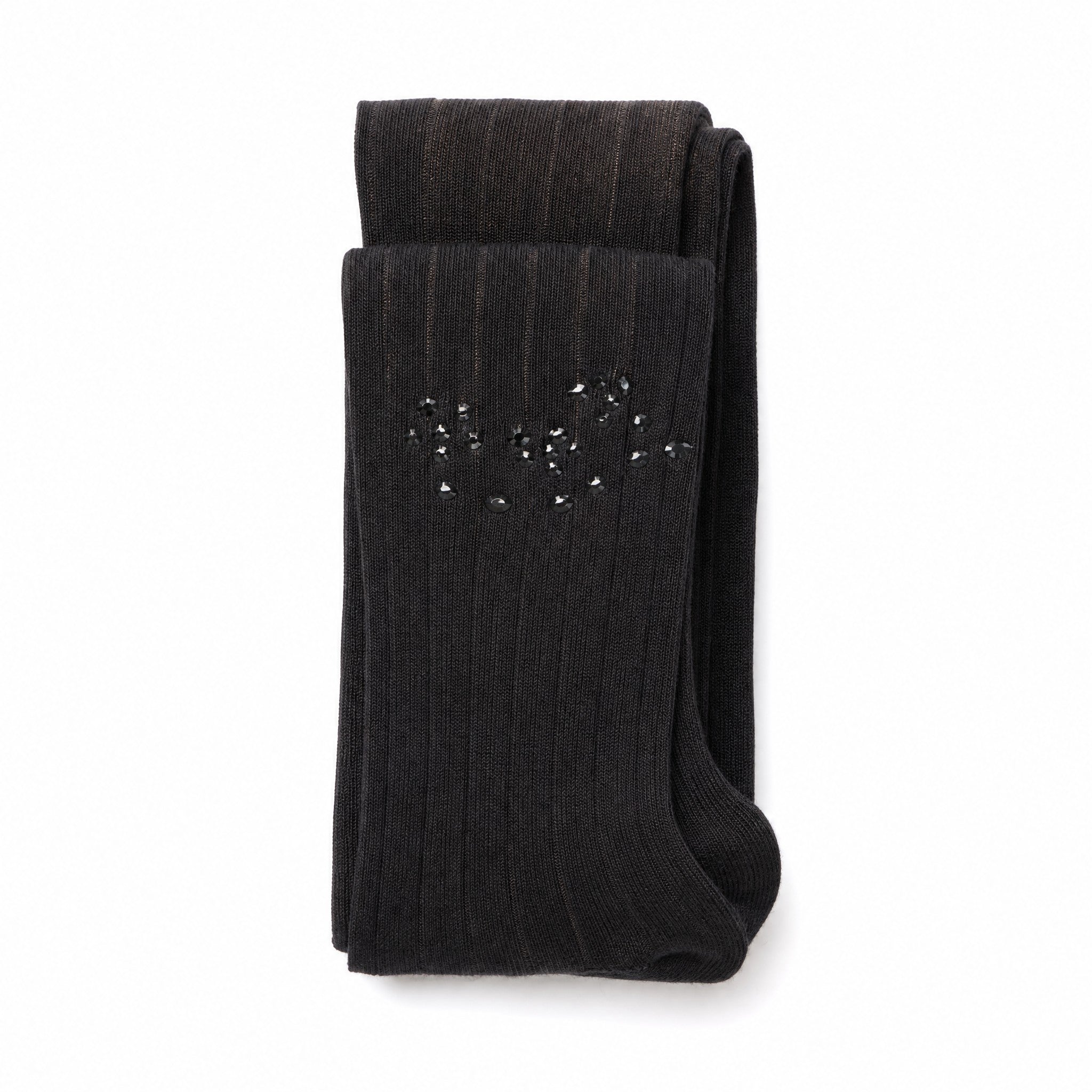 Zubii Stud Tights Black, three quarter view