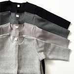 Ribbed Romper with Snaps - CapuletKids