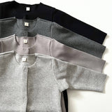 Ribbed Romper with Snaps - CapuletKids