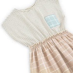 mimOOkids Barcelona - The Montessori Brand /  Combined Dress Organic Recycled Cotton Checkers for Mini Girls and Baby Girls - CapuletKids