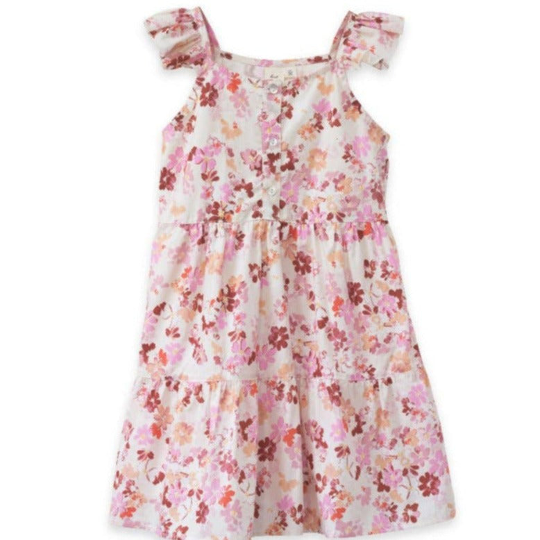 Beet World Elisa Cotton Dress | Summer Bloom - CapuletKids