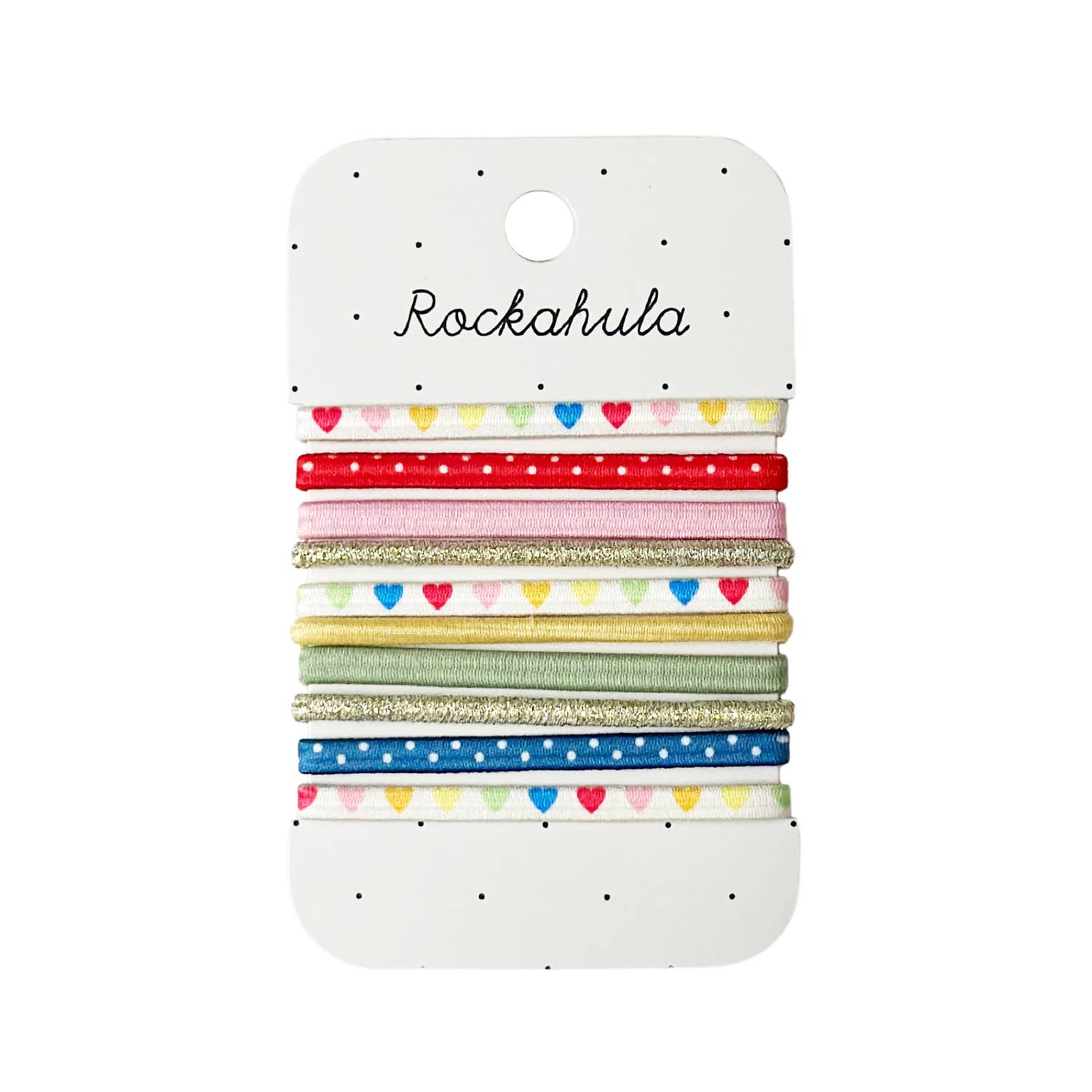 Rainbow Hearts Elastic Pony Pack - CapuletKids