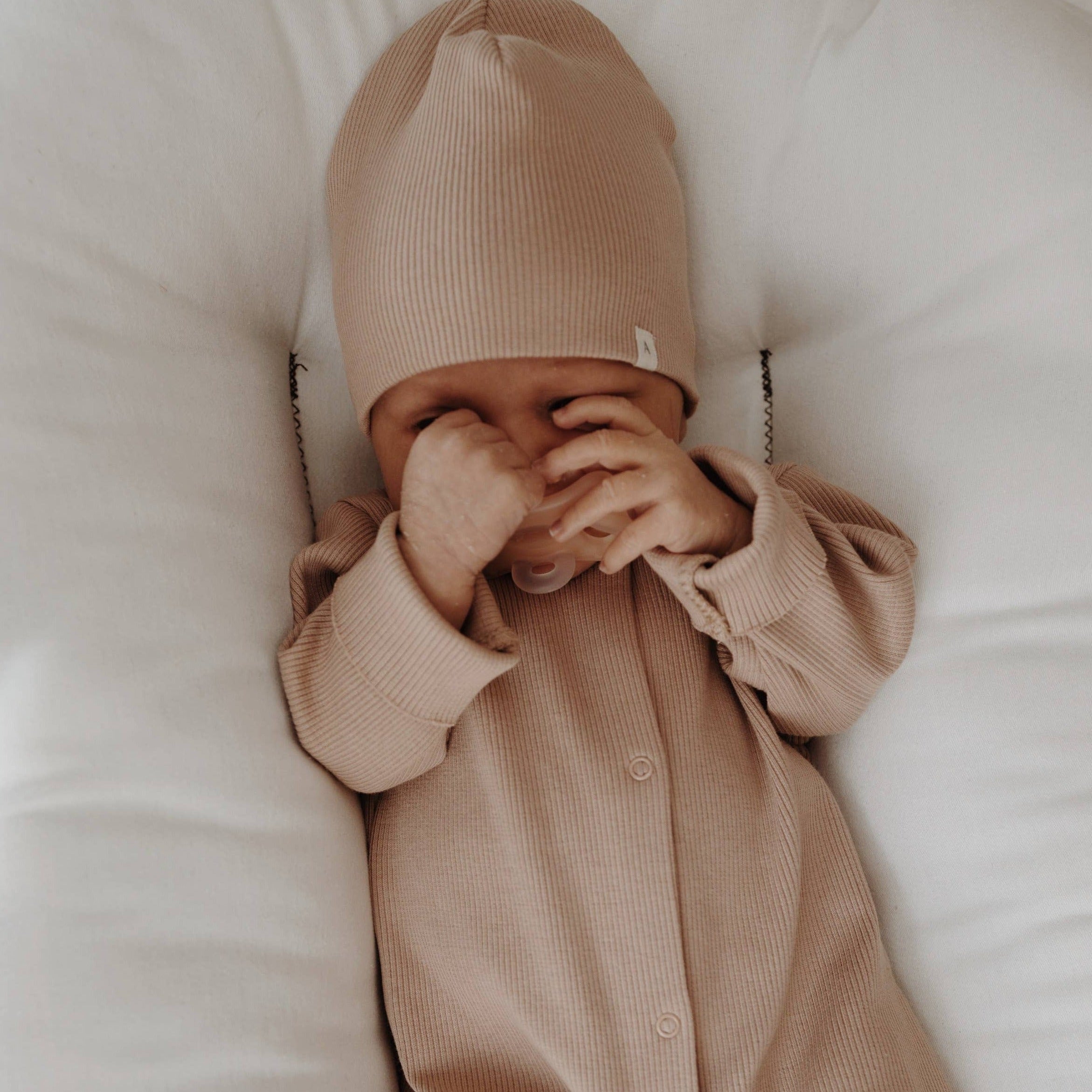 Ribbed Romper with Snaps - CapuletKids