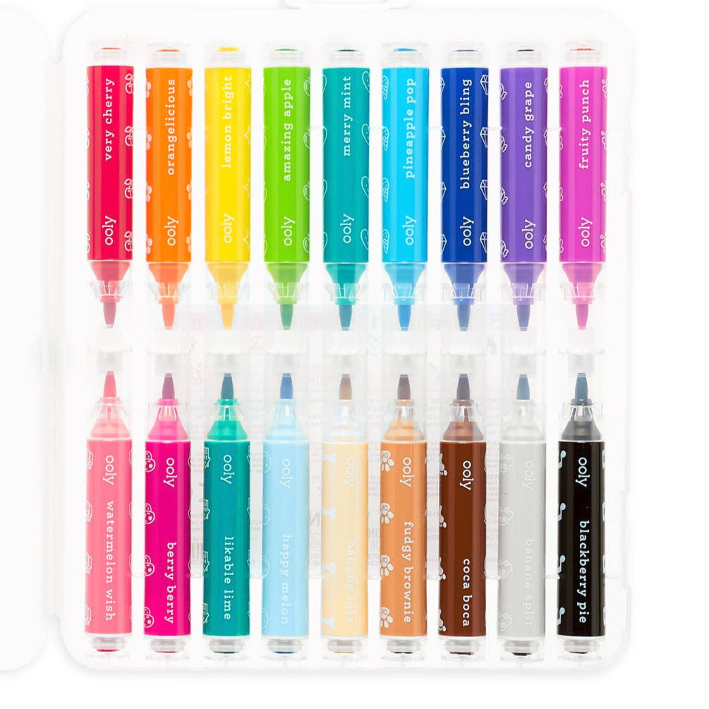 Ooly / Stampables Double Ended Scented Markers for Kids 4+Y - CapuletKids