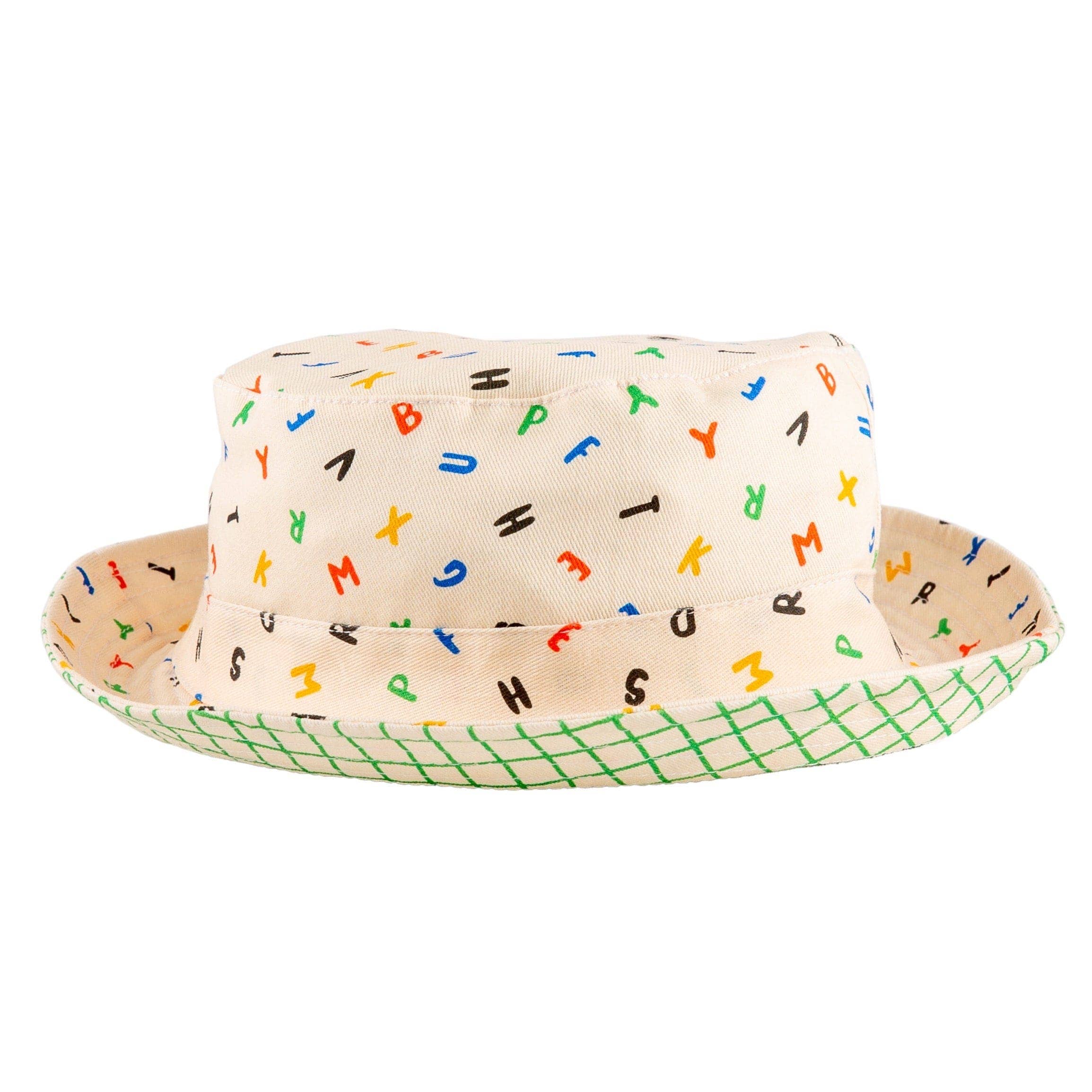 Reversible Bucket Hat Alphabet Soup: AlphabetSoup - CapuletKids