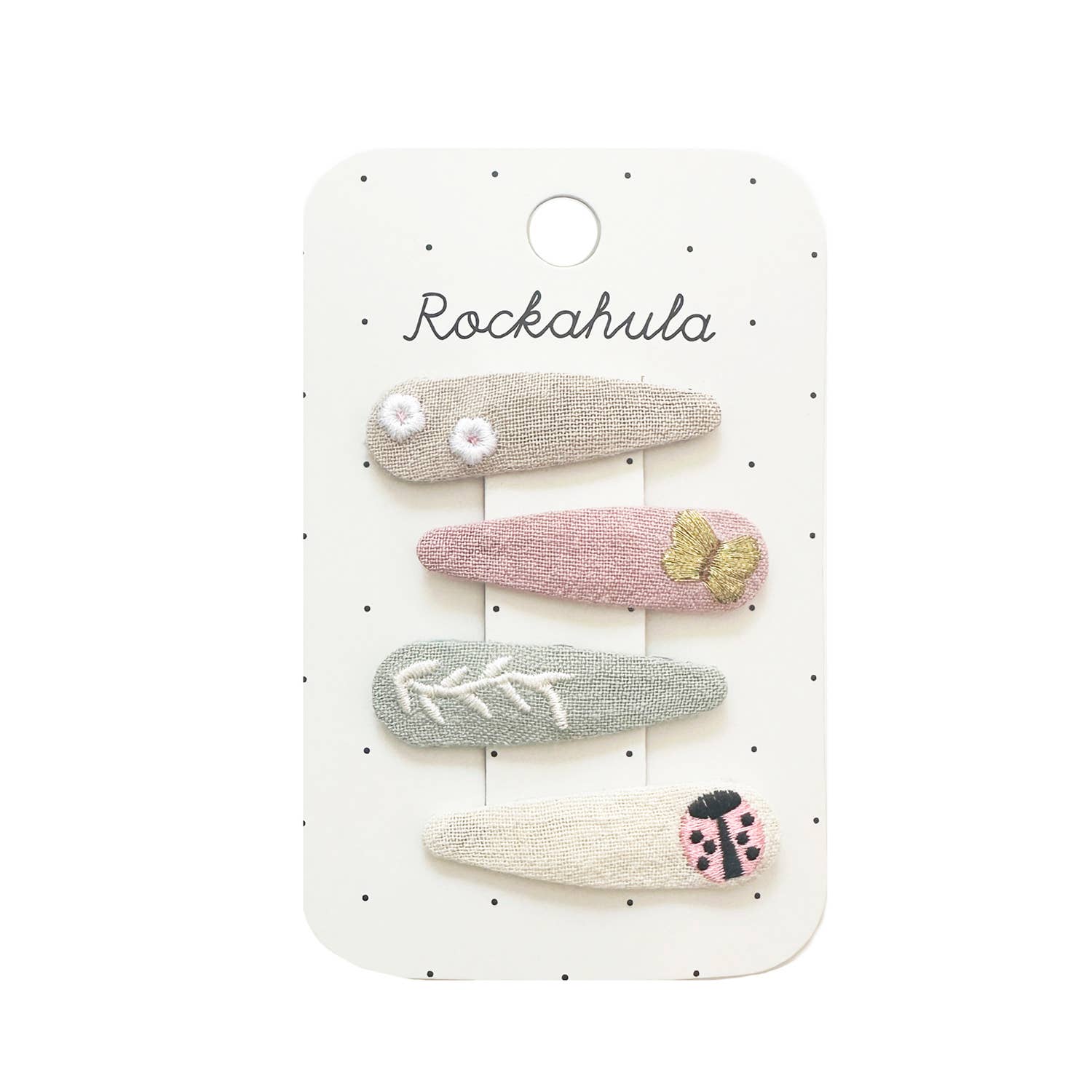Country Garden Embroidered Clip Set - CapuletKids