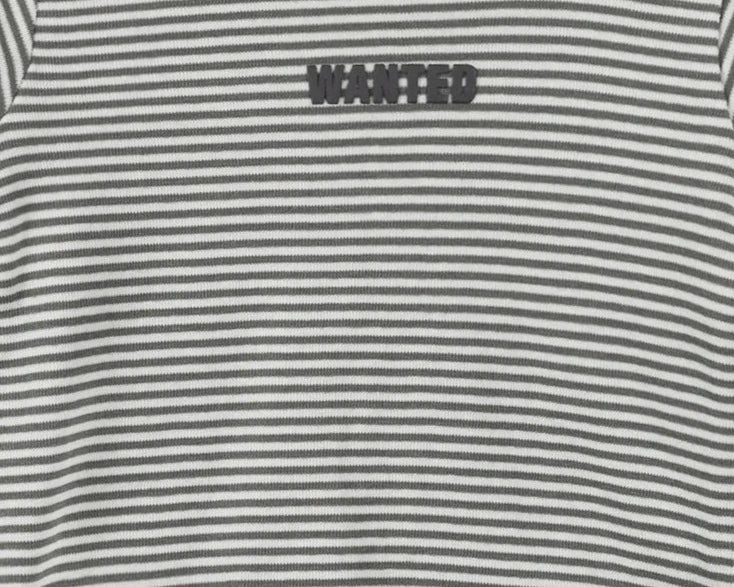 Imps & Elfs Cotton Long Sleeve Stripe T-Shirt "Wanted" for Mini Girls and Boys 3M - 1Y - CapuletKids