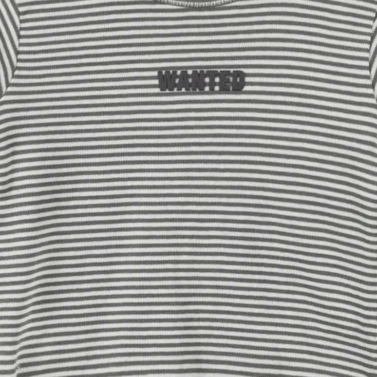 Imps & Elfs Cotton Long Sleeve Stripe T-Shirt "Wanted" for Mini Girls and Boys 3M - 1Y - CapuletKids