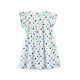 Beet World Hannah Dress | Blue Polka Dot for Baby Girls and girls 2Y-8Y - CapuletKids