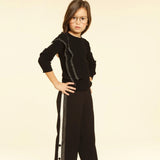 Loredana Prima Black Sweater with Glitter Details for Girls - CapuletKids