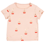 POUPÉE T-Shirt Téléférique Pattern For Girls 2Y-8Y - CapuletKids