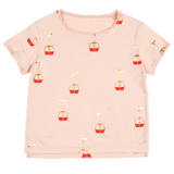 POUPÉE T-Shirt Téléférique Pattern For Girls 2Y-8Y - CapuletKids