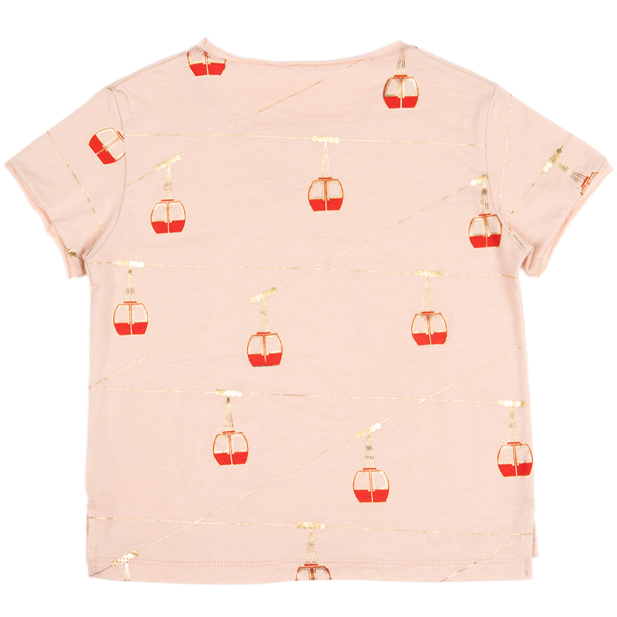 POUPÉE T-Shirt Téléférique Pattern For Girls 2Y-8Y - CapuletKids