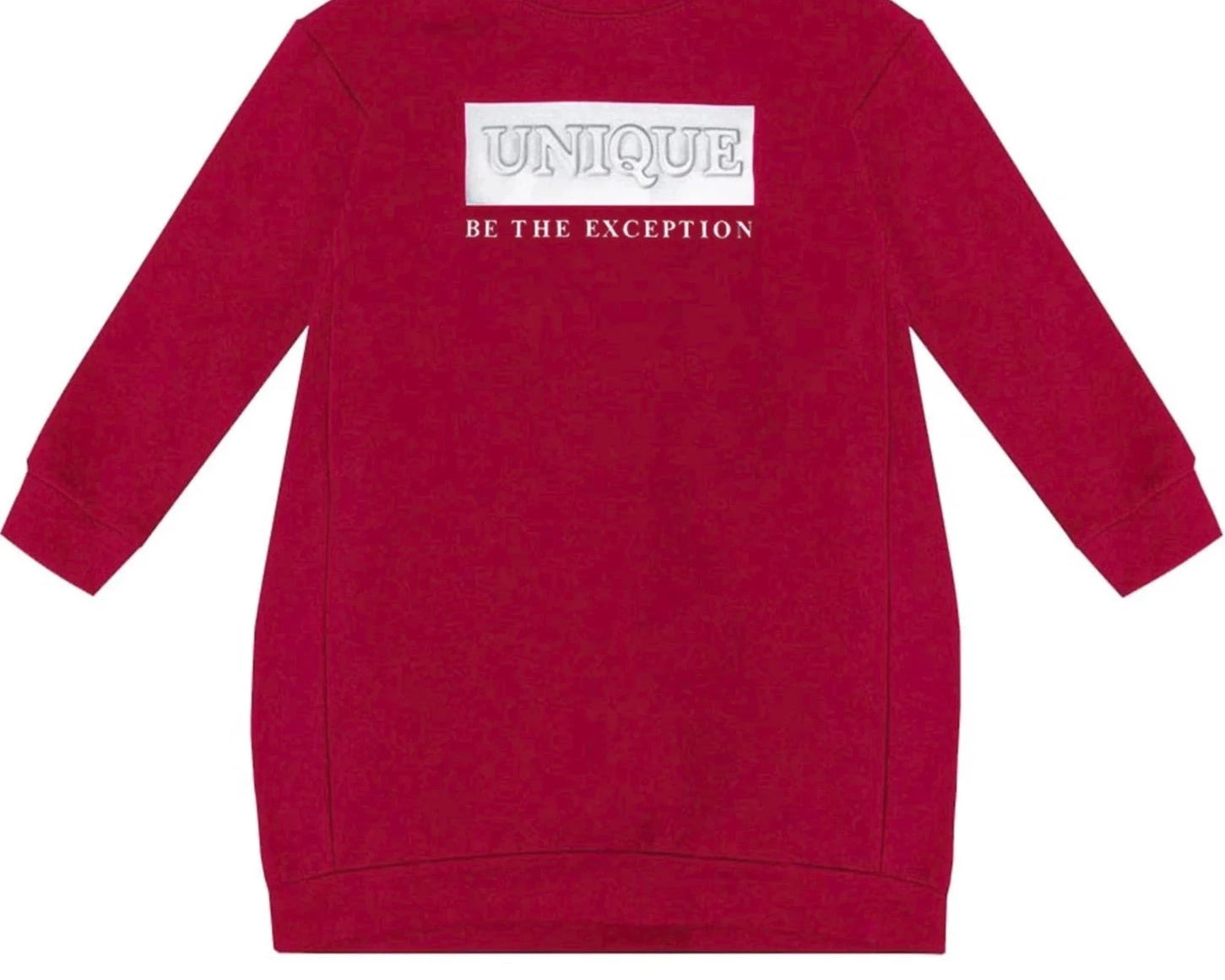 UBS2 Girls Red Stretch Cotton Terry Dress - CapuletKids