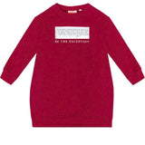 UBS2 Girls Red Stretch Cotton Terry Dress - CapuletKids